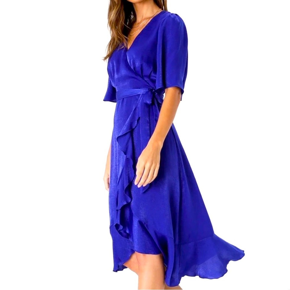 Lulu's Wrapped Up in Love Midi Dress